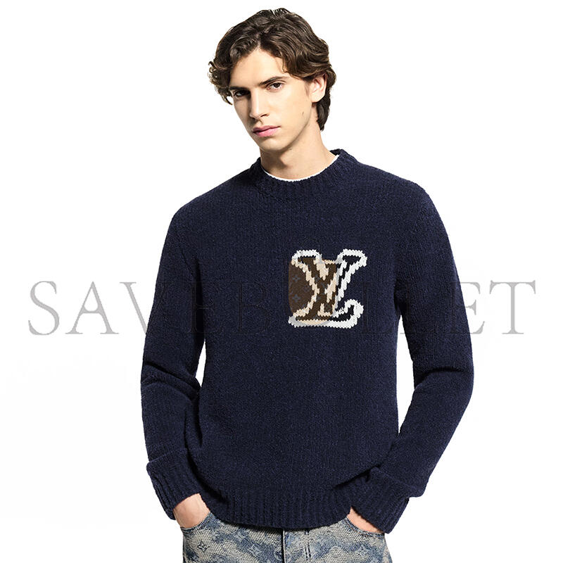 LOUIS VUITTON LV INTARSIA CREWNECK 1AJAYX